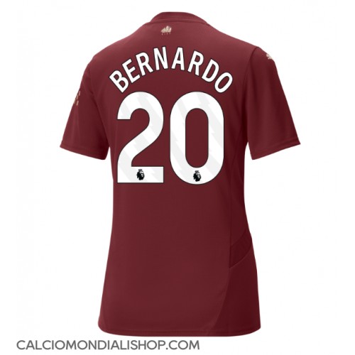 Maglie da calcio Manchester City Bernardo Silva #20 Terza Maglia Femminile 2024-25 Manica Corta